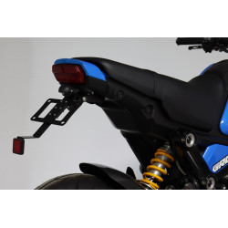 Support de plaque alu noir avec catadioptre, Honda 125 MSX 2021-