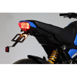 Support de plaque alu noir avec catadioptre, Honda 125 MSX 2021-