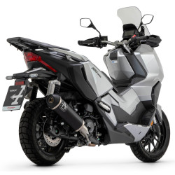 Silencieux Arrow Urban alu noir embout inox noir Honda 350 ADV 2022