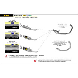 Silencieux Arrow Pro Race Nichrom KTM 125-390 Duke 2021-2022