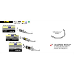 Silencieux Arrow GP2 Nichrom Noir KTM 125-390 Duke 2021-2022