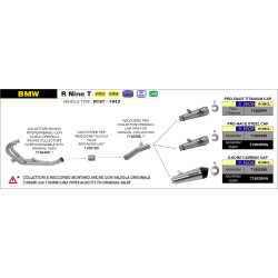 Adaptateur suppression valve échappement, BMW R 1200 Nine T 2014-19