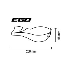 Kit protège-mains BARKBUSTERS Ego montage 2 points embout de guidon droit Ø22mm vert BARKBUSTERS 2 - AVSmoto Racing Parts 