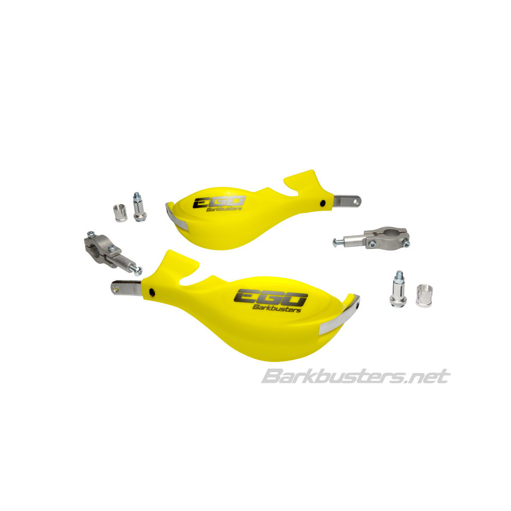 Kit protège-mains BARKBUSTERS Ego montage 2 points embout de guidon droit Ø22mm jaune BARKBUSTERS 1 - AVSmoto Racing Parts 