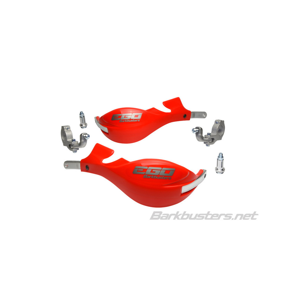 Kit protège-mains BARKBUSTERS Ego montage 2 points guidon Ø28,6mm rouge BARKBUSTERS 1 - AVSmoto Racing Parts 