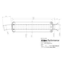 Silencieux Tyga carbone/kevlar 2 temps GP-T