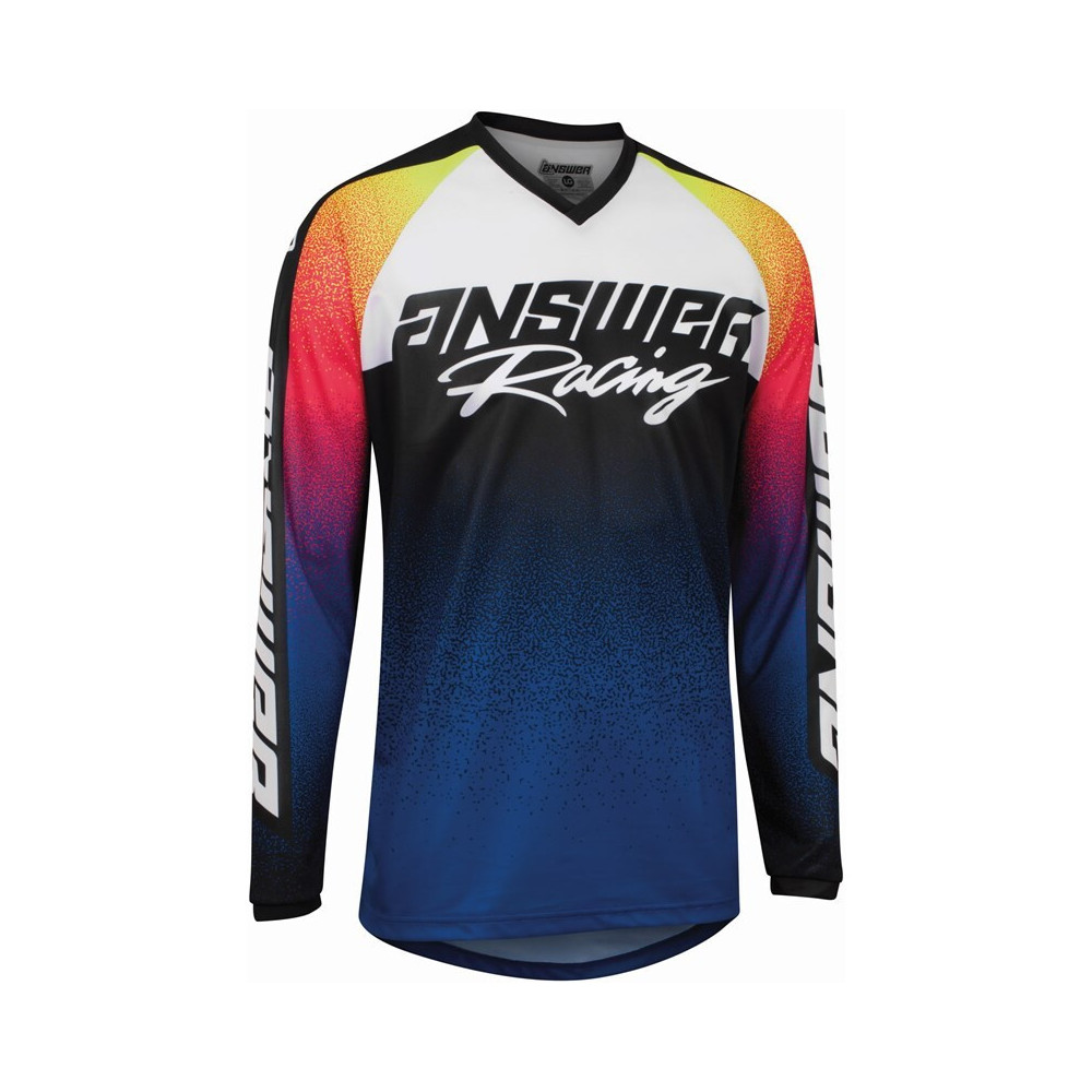 Maillot ANSWER A22 Syncron Prism bleu/rose taille M ANSWER 1 - AVSmoto Racing Parts 