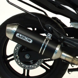 Silencieux Arrow Aluminium Noir pour collecteur arrow Honda 125 CBR R 04-10