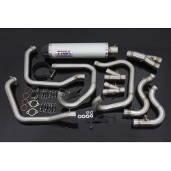 Ligne complète Tyga-Performance silencieux Aluminium embout carbone, Honda VFR 750 RC36 90-93