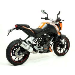 Silencieux Arrow Thunder Aluminium embout carbone Ktm 125 200 DUKE 11-16