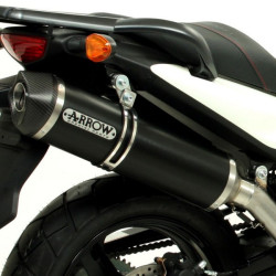 Silencieux Arrow Aluminium noir embout carbone Bmw 1200 R GS 06-12