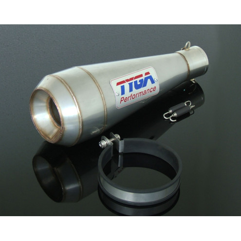 Silencieux Tyga Maggot inox style Moto gp 50mm