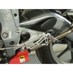 Commandes reculées Course CNC argent, Aprilia RS125