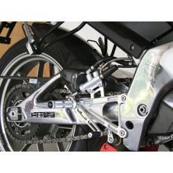 Commandes reculées Course CNC argent, Aprilia RS125