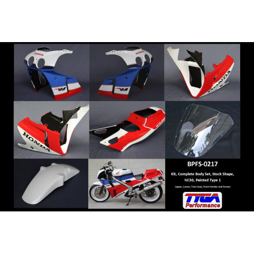 Kit carénages complet type origine NC30 bi-place Honda 400 VFR NC30