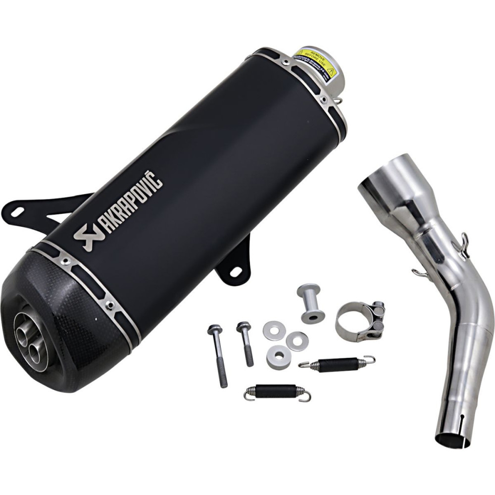 MUFFLER SS BLK GTS300 Akrapovic 1 - AVSmoto Racing Parts 