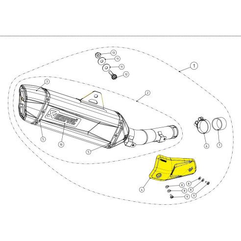 Pare chaleur Akrapovic