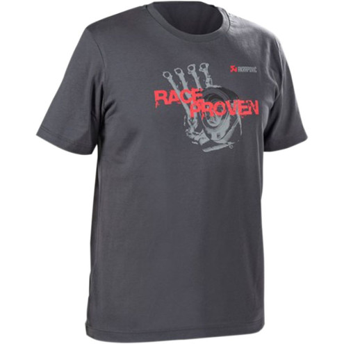 Tee-shirt Akrapovic Lifestyle RACE PRO gris homme taille L