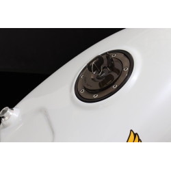 Réservoir en fibre peinture blanc/bleu Honda OEM - Honda VFR 750 RC30