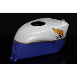 Réservoir en fibre peinture blanc/bleu Honda OEM - Honda VFR 750 RC30