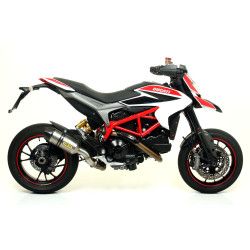 Silencieux Aluminium avec embout en carbone Ducati Hypermotard Hyperstrada 2013