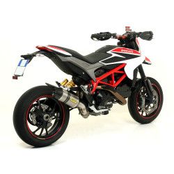 Silencieux Aluminium avec embout en carbone Ducati Hypermotard Hyperstrada 2013