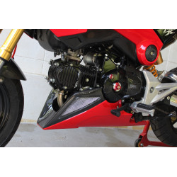 Sabot moteur Belly pan Carbone/Rouge, Honda 125 MSX GROM