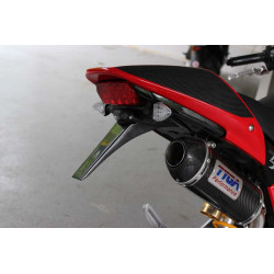 Bavette arrière noir avec clignotant LED, Honda 125 MSX GROM