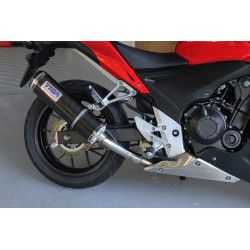 Silencieux Tyga-Performance ovale Full carbone "slip on", Honda CBR500