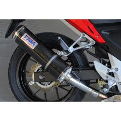 Silencieux Tyga-Performance ovale Full carbone "slip on", Honda CBR500