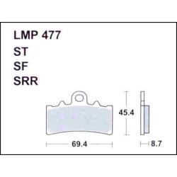 Plaquettes de frein avant AP Racing KTM 125 390 Duke