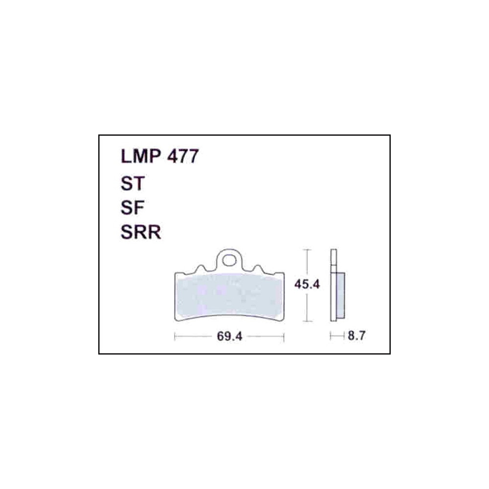 Plaquettes de frein avant AP Racing KTM 125 390 Duke