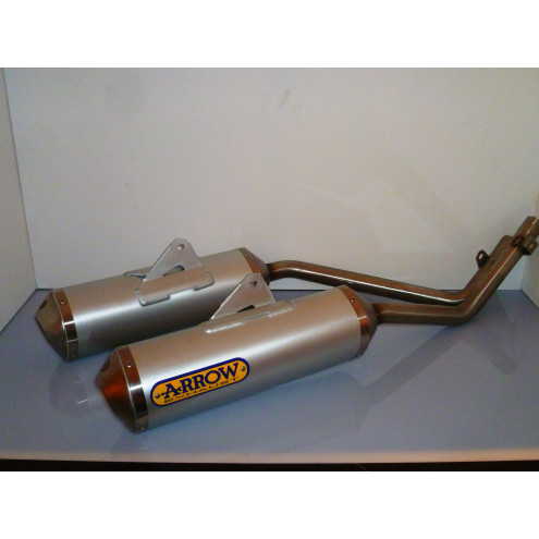 Silencieux Thunder Aluminium embout acier Honda 650 FMX 05-07