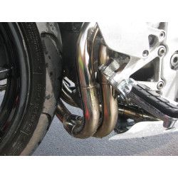 Echappement course silencieux inox, Honda 400 RVF VFR NC30 NC35