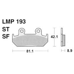 Plaquettes de frein avant AP Racing, Honda 400 VFR