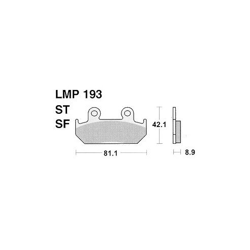 Plaquettes de frein avant AP Racing, Honda 400 VFR