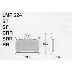 Plaquettes de frein AP Racing, Suzuki 250 RGV VJ21 VJ22