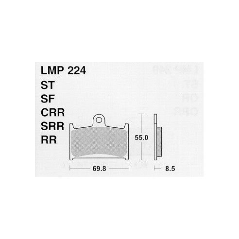 Plaquettes de frein AP Racing, Suzuki 250 RGV VJ21 VJ22