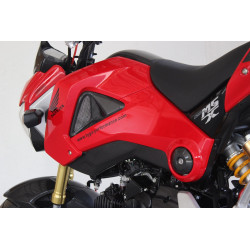 Grille et conduit d'air noir pour écopes de réservoir, Honda 125 MSX GROM