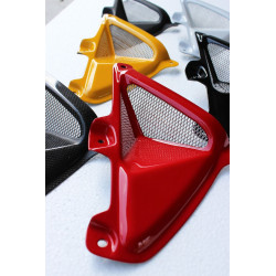 Grille et conduit d'air jaune pour écopes de réservoir, Honda 125 MSX GROM