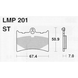 Plaquettes de frein avant AP-Racing ST, Aprilia 125 RS 93-05