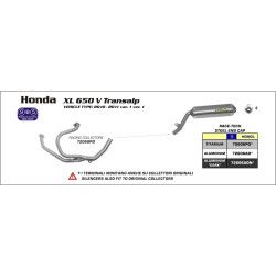 Silencieux Race Tech Aluminium embout acier Honda 650 XL V TRANSALP 00-07