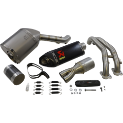 Ligne complète Akrapovic Racing carbone, Aprilia 660 RS