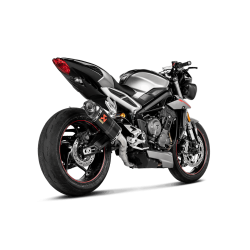 Echappement Akrapovic Carbone, Triumph 765 Street Triple 2017-19