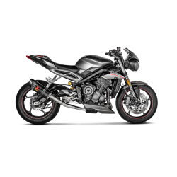 Echappement Akrapovic Carbone, Triumph 765 Street Triple 2017-19