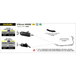 Echappement Arrow Indy Race titane Suzuki V-STROM 800DE 2023