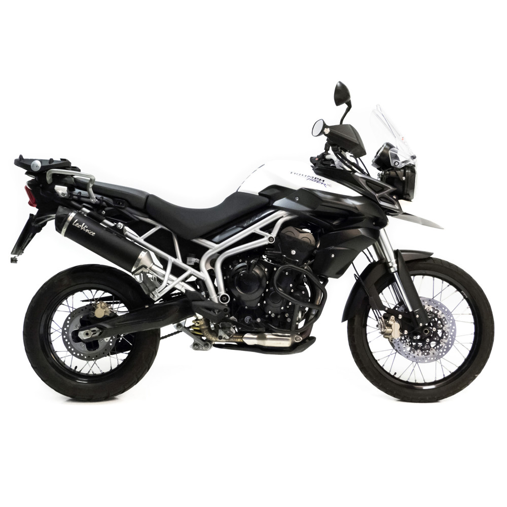 Silencieux Leovince SBK NERO Triumph 800 Tiger 2011-16