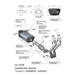 SBK UNDERBODY Z650 NINJA ligne 2/1 Cat