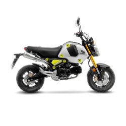 SBK LV-10 HONDA MSX125 GROM inox - pass. Haut dble sort