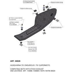 Carter carbone pour HVA 701 Enduro/LR/Supermoto